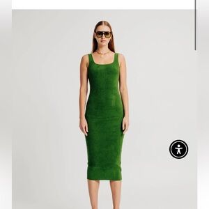 Tony Kobo NWT Bodycon Moss Green Dress